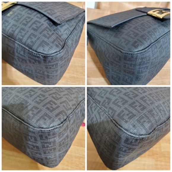 Authentic Fendi Tobacco Zuchinno Coated Canvas Mama Forever Shoulder Bag - Picture 10 of 12